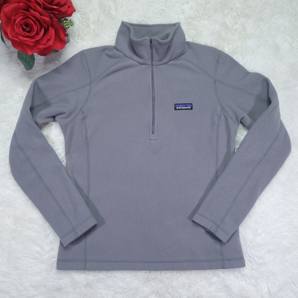 Patagonia Grey Quarter Zip Longsleeve Size S